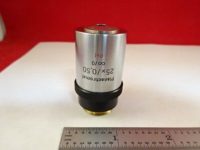 MICROSCOPE PART ZEISS POLARIZER OBJECTIVE 25X POL INFINITY OPTICS AS IS #X6-B-10