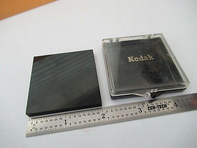 OPTICAL LARGE KODAK OPAQUE 2"X2" GLASS PLATE OPTICS AS PICTURED &F5-A-33