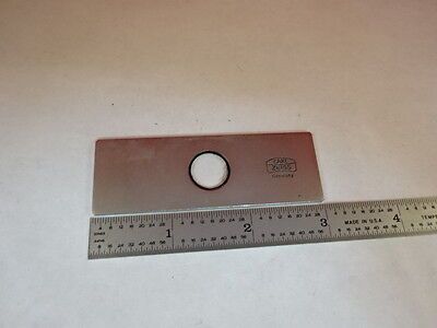 MICROSCOPE PART CARL ZEISS GERMANY RETARDER [blemish edge] OPTICS AS IS #U3-B-13