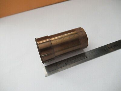 EMPTY ANTIQUE BRASS ZEISS JENA OBJECTIVE CAN MICROSCOPE PART AS PICTURED F3-A-74