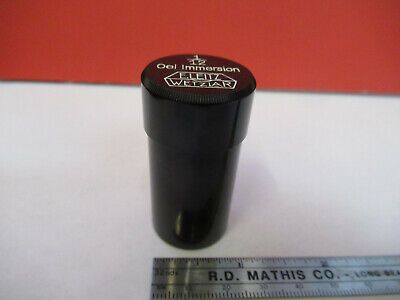 EMPTY CANISTER for OBJECTIVE LEITZ WETZLAR MICROSCOPE PART AS PICTURED &13-ft-01