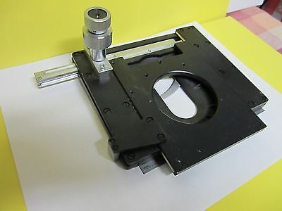 FOR PARTS MICROSCOPE LEITZ GERMANY STAGE MICROMETER [one axis loose] BIN#T8-01