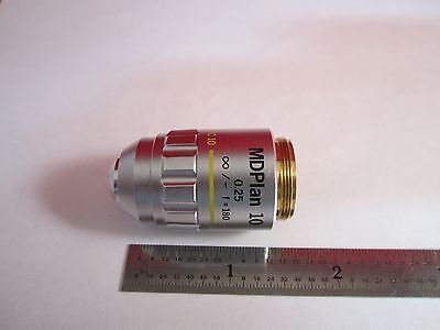 MICROSCOPE OBJECTIVE OLYMPUS JAPAN MDPLAN 10X  INFINITY OPTICS BIN#11-DT-R