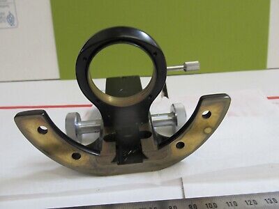 WILD HEERBRUGG SWISS BRASS CONDENSER HOLDER MICROSCOPE PART AS PICTURED 12-A-132