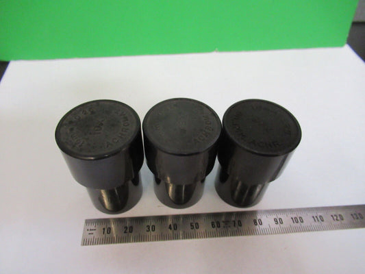 BAUSCH LOMB  LOT 3ea PLASTIC EMPTY OBJECTIVE CAN MICROSCOPE PART AS PIC &P4-B-88