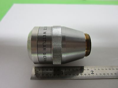 OPTICAL MICROSCOPE ERGOLUX 20X OBJECTIVE LEITZ GERMANY OPTICS AS IS BIN#3C-1-A