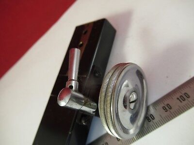 LEITZ GERMANY POL STAGE MICROMETER MICROSCOPE PART AS PICTURED &FT-4-78