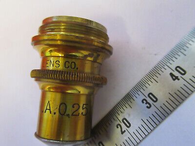 ANTIQUE BRASS SPENCER OBJECTIVE 16mm LENS MICROSCOPE PART AS PICTURED &F6-B-120