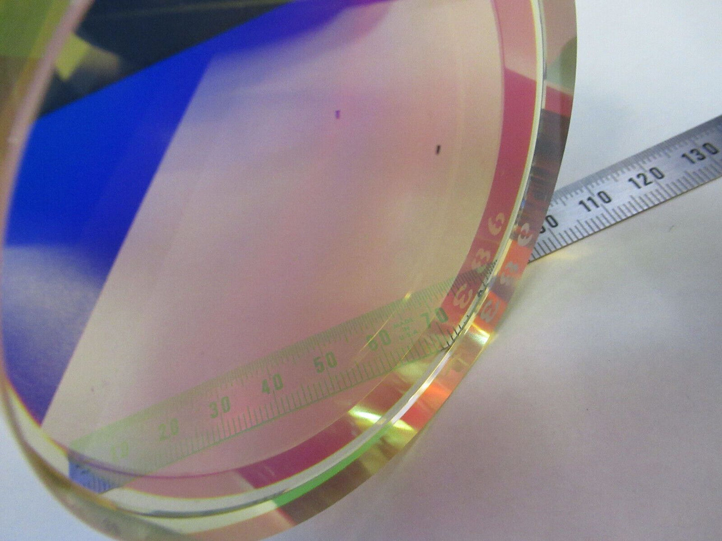 OPTICAL FLAT 3" DIAMETER SUBSTRATE ZERODUR 1/5 WAVE OPTICS AS PICTURED #P8-B-11