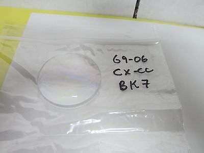 OPTICAL CONVEX CONCAVE LENS BK7 MIL SPEC LASER OPTICS AS IS BIN#G9-06