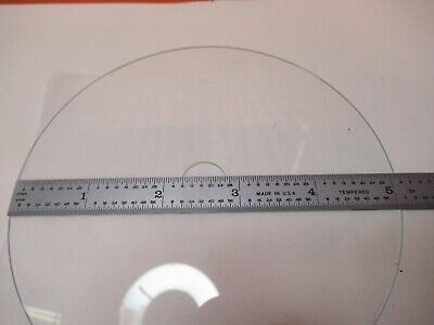 LARGE OPTICAL GLASS DISC HOLED MIL SPEC RARE OPTICS AS PICTURED &FT-5-59