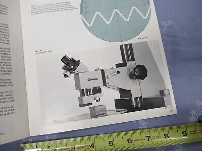 LEITZ GERMANY BROCHURE MEASURING TOOLMAKER MICROSCOPE PART AS PICTURE &A9-A-118