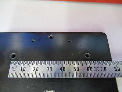 GENERIC VINTAGE STAGE TABLE OLD MICROSCOPE PART OPTICS AS PICTURED &13-FT-72