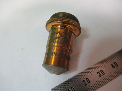 ANTIQUE BRASS SPENCER 10X  LENS OBJECTIVE MICROSCOPE PART AS PICTURED &R2-A-20