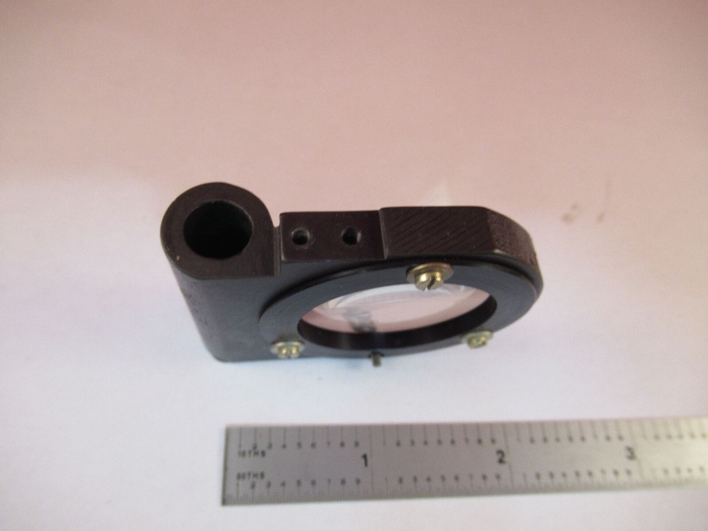 ZEISS MOUNTED OPTICAL LENS GERMANY MICROSCOPE PART OPTICS AS IS #F7-13