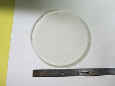 OPTICAL LARGE WINDOW POLISHED + DULL FROSTED SIDE LASER OPTICS AS IS  BIN#42-10