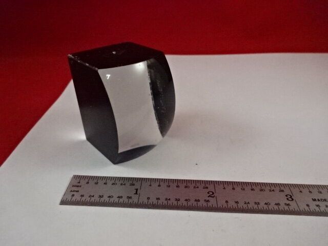 LARGE FAT THICK OPTICAL LENS PLANO CONVEX OPTICS for MICROSCOPE AS IS &33-A-49