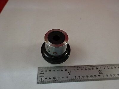 MICROSCOPE PART NIKON JAPAN M5 OBJECTIVE OPTICS AS IS #AM-41