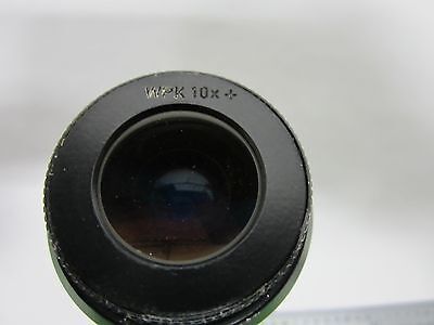 MICROSCOPE PART EYEPIECE POLYVAR REICHERT LEICA WPK 10X OPTICS AS IS BIN#R6-06