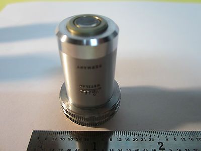 OPTICAL MICROSCOPE OBJECTIVE LEITZ WETZLAR GERMANY 10X OPTICS BIN#SM-LUX