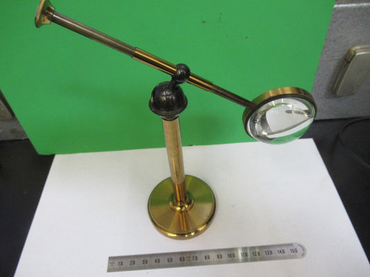 ANTIQUE BRASS MOUNTED LENS LONDON UK MICROSCOPE PART AS PICTURED 18-FT-10