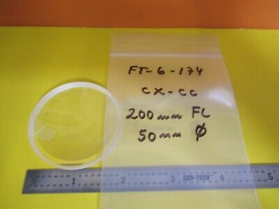 OPTICAL LENS CX CC FL 200mm DIAMETER 50mm OPTICS AS PICTURED &FT-6-174