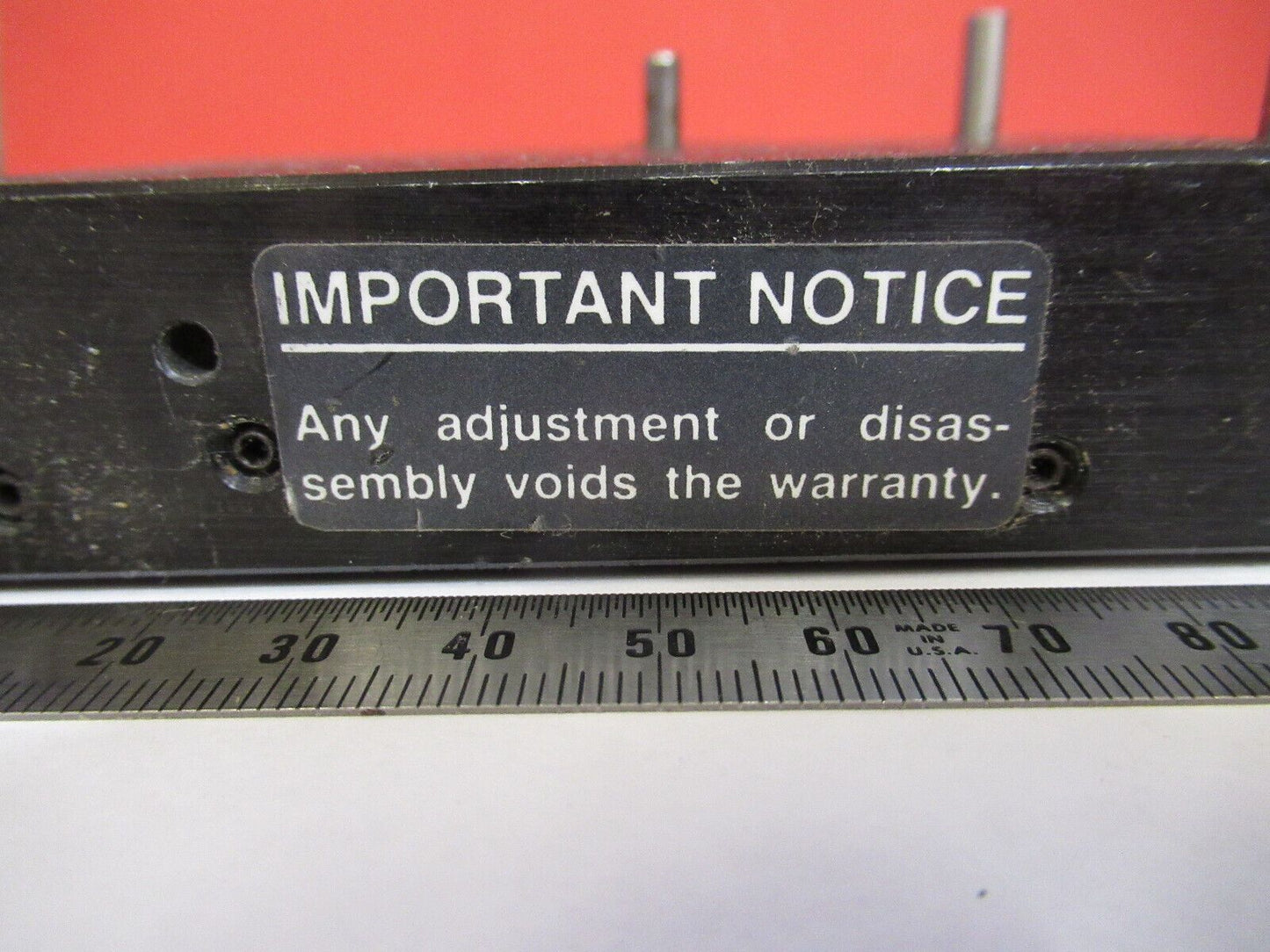 OPTICAL USED STAGE SLIDE POSITIONING DCI OPTICS AS IS PICTURED #R3-C-03