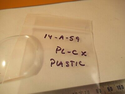 OPTICAL PLASTIC PLANO CONVEX LARGE LENS ILLUMINATOR OPTICS AS PICTURED &14-A-59