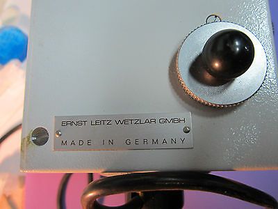 MICROSCOPE PART LEITZ WETZLAR GERMANY LIGHT SOURCE ILLUMINATOR OPTICS BIN#22