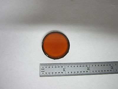 MICROSCOPE PART COMPOUNDED GLASS FILTER OPTICS BIN#P5-23