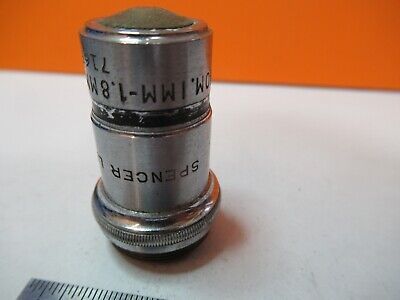 VINTAGE OBJECTIVE SPENCER 95X OPTICS MICROSCOPE PART AS PICTURED &7B-B-142