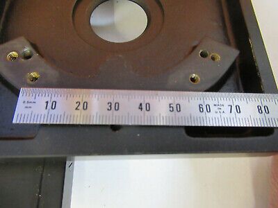 UNITRON JAPAN XY STAGE BRASS HEAVY TABLE MICROSCOPE PART AS PICTURED #P4-B-27