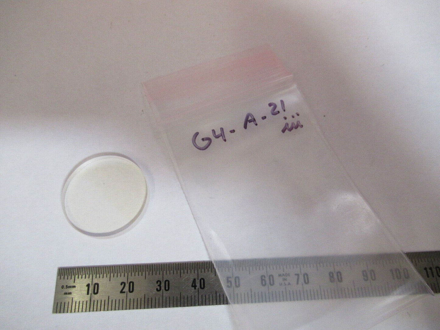 OPTICAL FLAT LENS COATED PRO OPTICS AS PICTURED G4-A-21