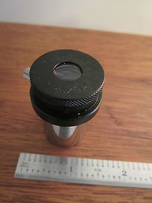 WILD HEERBRUGG SWITZERLAND 15xGK EYEPIECE OPTICS INTERFEROMETER PROFILOMETER