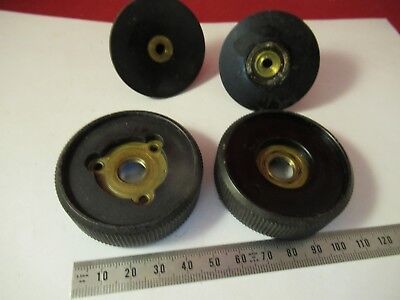 ZEISS GERMANY SET OF KNOBS MICROSCOPE PART AS PICTURED #66-A-71B