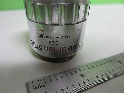 OLYMPUS OBJECTIVE NEOSPLAN NIC 5X INFINITY MICROSCOPE PART OPTICS BIN#25-14-10