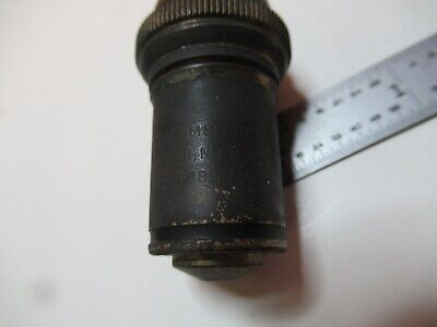 ANTIQUE BRASS OBJECTIVE BAUSCH LOMB APO 90X MICROSCOPE PART AS PICTURED &16-B-73