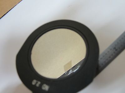 OPTICAL FILTER SLIDE ND 2.0 LASER OPTICS AS IS BIN#G4-11