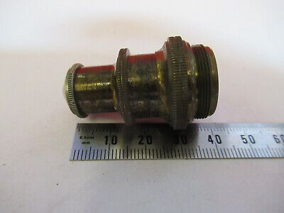 ANTIQUE BAUSCH LOMB "1/6" OBJECTIVE LENS MICROSCOPE PART AS PICTURED #aB7-A-14