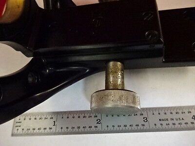 MICROSCOPE PART WILD HEERBRUGG SWISS M20 BRASS CONDENSER HOLDER AS IS #51-A-11