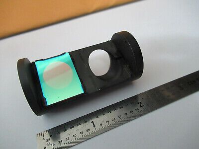 UNKNOWN MOUNTED BEAM SPLITTER + RED FILTER  OPTICS AS PICTURED &F2-A-56