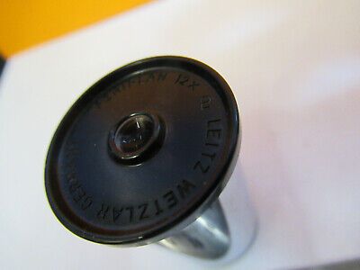 LEITZ GERMANY EYEPIECE 12X LENS OPTICS MICROSCOPE PART AS PICTURED &8Y-A-73