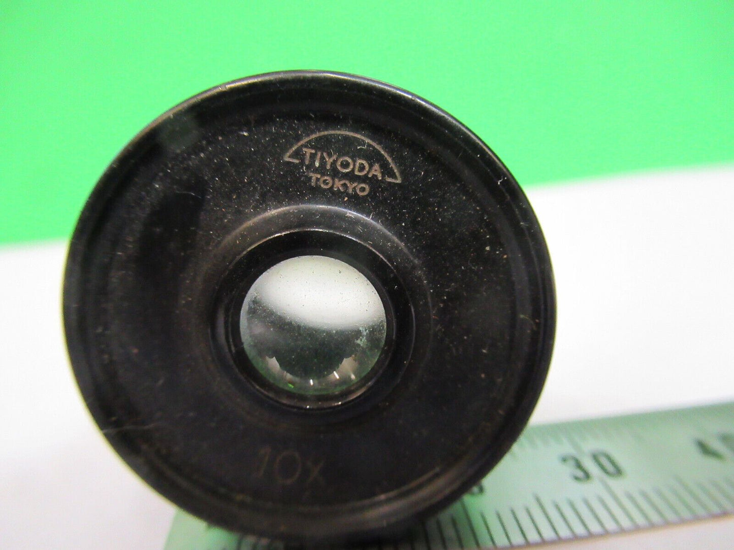 TIYODA JAPAN EYEPIECE 10X LENS OPTICS MICROSCOPE  PART AS PICTURED #H9-C-20