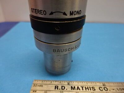 BAUSCH LOMB EYEPIECE OCULAR STEREO 537034 OPTICS MICROSCOPE PARTS AS IS &90-A-25