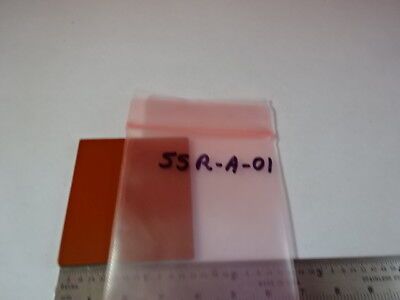 OPTICAL OPAQUE [Terracotta color] PLATE SQUARE OPTICS AS PICTURED &55R-A-01