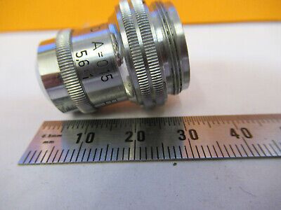 LEITZ WETZLAR GERMANY OBJECTIVE POL 5.6X MICROSCOPE PART AS PICTURED &A2-FT-52