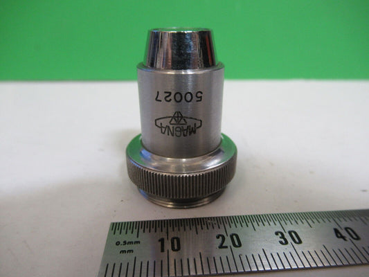 OBJECTIVE MAGNA 5X OPTICS LENS MICROSCOPE PART  AS PICTURED &Z9-A-105