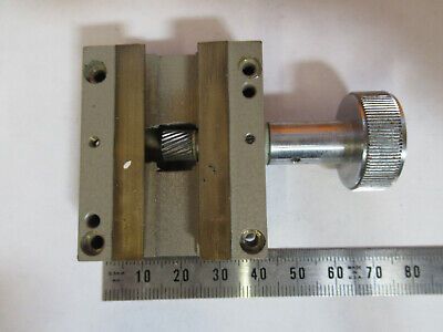 VICKERS UK ENGLAND CONDENSER STAGE DOVETAIL MICROSCOPE PART AS PICTURED P3-A-37