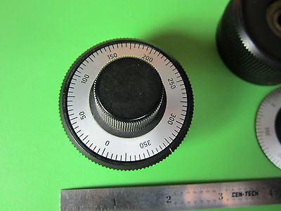 LOT 2 EA OPTICAL MICROSCOPE PART KNOBS ZEISS GERMANY OPTICS BIN#D2-02