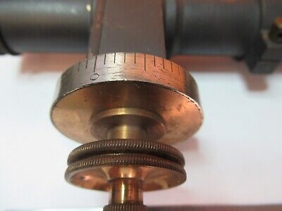 FOR PARTS ANTIQUE BRASS COLLIMATOR MICROSCOPE FILAR OPTICS AS PICTURED &7B-B-01